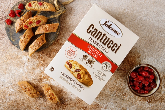 Печенье Кантуччи с клюквой «Falcone» 180 г