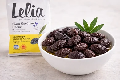 Оливки с косточкой вяленые Трубес в оливковом масле Lelia 150г