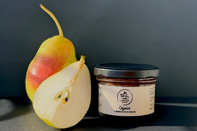 Конфитюр «Сырный сомелье» Груша с инжиром и вином 100г