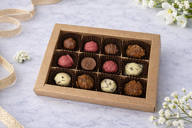 Ассорти из 12 сырных трюфелей "Сырный сомелье"