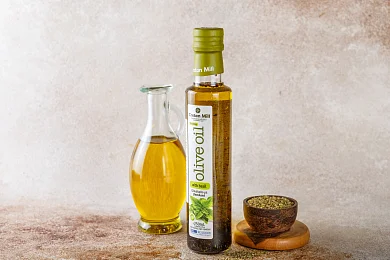 Масло оливковое нераф. с базиликом «Cretan Mill» 250мл