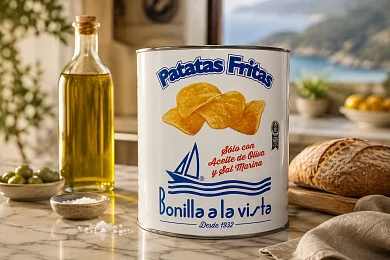 Чипсы картофельные Bonilla a la Vista, 500г, жестяная банка