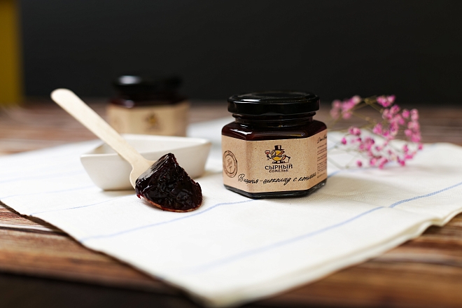 Конфитюр «Сырный сомелье» Вишня-шоколад с коньяком 125г