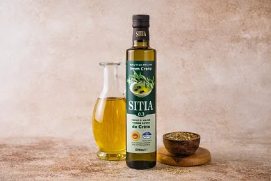 Оливковое масло Extra Virgin высшего качества 0,3% Sitia 500мл стекло