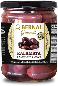 Оливки KALAMATA Bernal с/к, 250 г