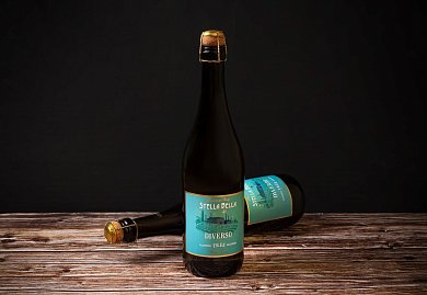 Вино Белое Игристое безалкогольное сладкое Стелла Белла Диверсо Бьянко 0,75л
