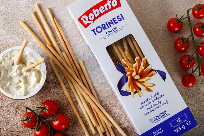 Палочки Хлебные Гриссини Торинези «Roberto» 125г