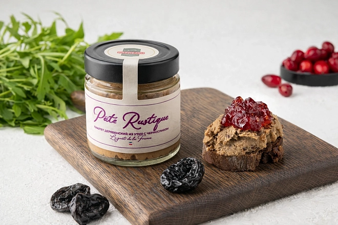 Паштет деревенский из утки с черносливом ТМ Карнеззо, 160г