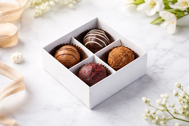 Ассорти из 4 сырных конфет «Larka Chocolates»